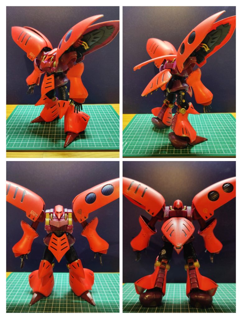 前後左右から。目を引く、なかなか良い色になりました。満足ですw