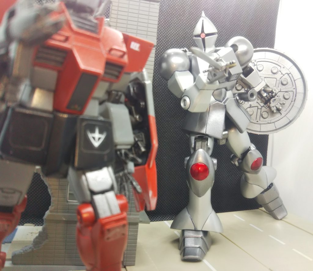 活躍想像図(^^)v コロニー内へと侵入してきた敵機をビル影から襲撃!!果たしてこの学徒兵の運命や如何に…? 最後までご覧いただき、ありがとうございました。