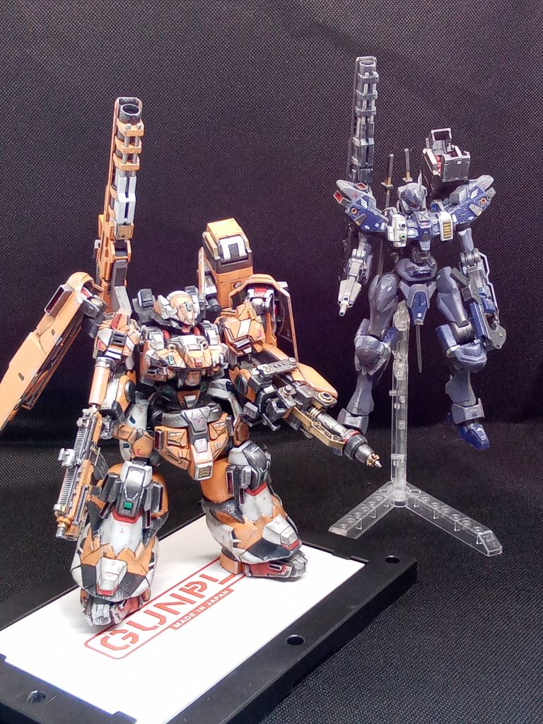 以前作ったACモドキとセットでwどちらも水星の量産型・・水星のキットは改造しやすくてよいです