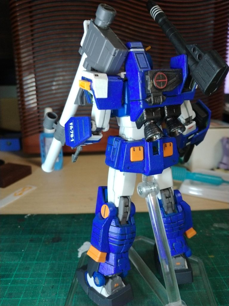 背中ランドセルのバーニアを大きくしてみました。