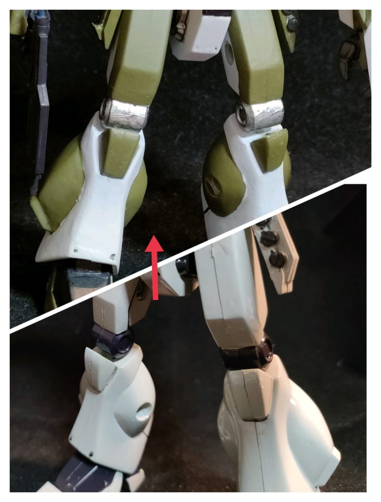 初合わせ目消しをしましたが、結構きれいにできました。最近の新しいガンプラはそれほど合わせ目消しはしなくても目立たないようですが、旧キットはめちゃくちゃ目立ちます!そして旧キットは、パーツがおおざっぱなので色の区切りがパーツでわかれていません。境目が筆塗りの色分けですので、細部の粗は自分にはこれで精一杯です。ご容赦ください。ご覧いただきありがとうございます。コメントなどどなたでも気軽に残していって下さいね。
