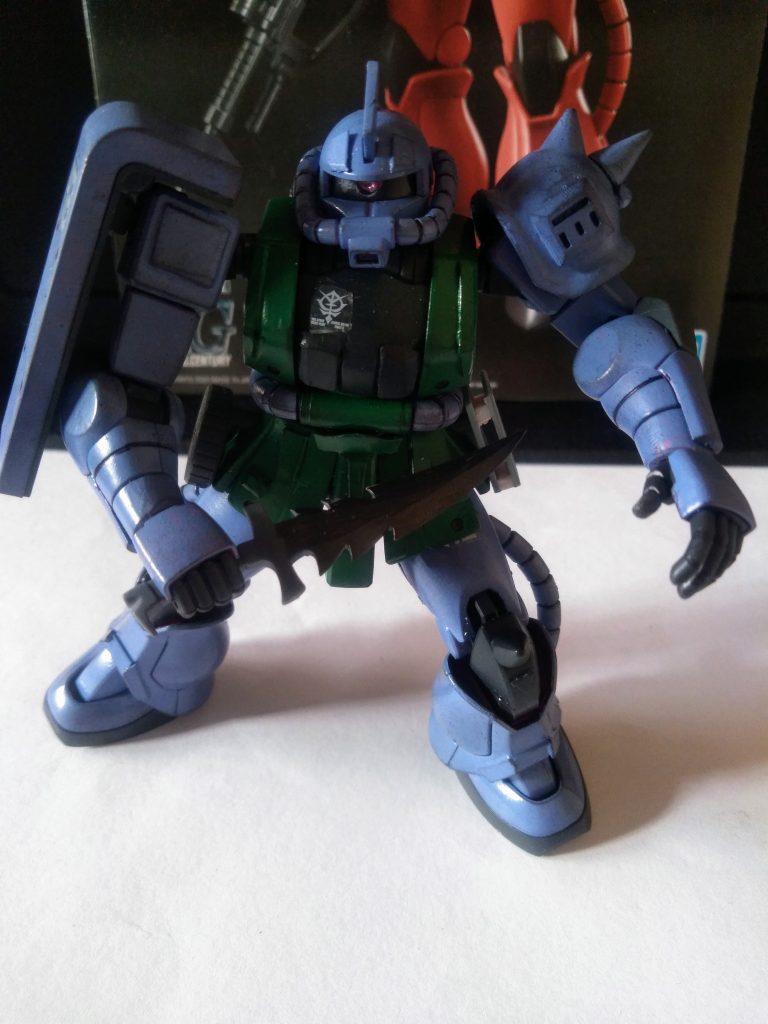 「斬撃武装」も野蛮な方が、ソレラシいでしょうから刺々しい「ヒート ナイフ」を装備😆「M.S.G. ナイフセット」より