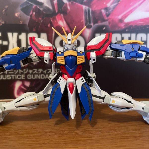 ゴッドガンダムの本体が完成！ここからはコアランダーを作ってウェザリングをしていきます！。（2枚目）