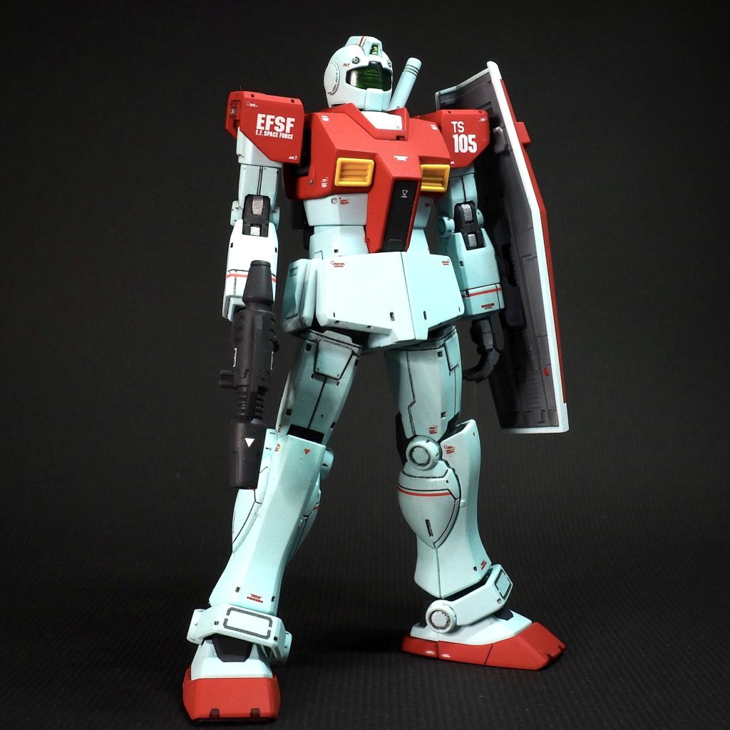 多くの人がキット化を望んでいるであろうオリジンフォーマットによるノーマルジム。しかしコミック版のオリジンジムはガードカスタムの様なデザインだからか、なかなかキット化はされない様です。ジムナイトシーカーはなかなか再販されないのが難点ですが、ノーマルジムが1番お手軽に作れる良キットです。