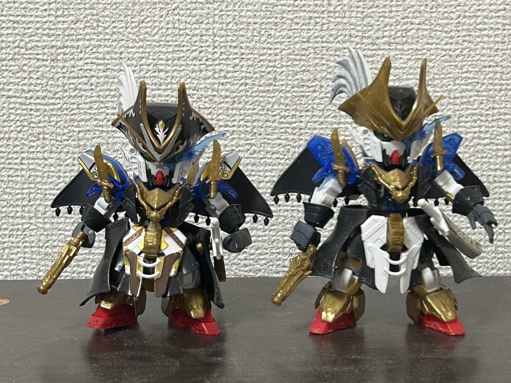 塗装前、プロポーション変更の比較用写真