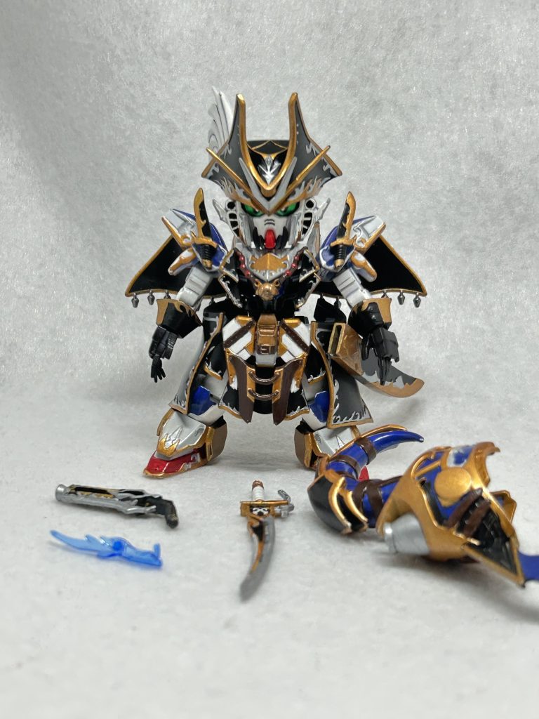 元がイケメンなので正面から見てもかっこいいですね。プロポーション変更でスマートな印象になりました。