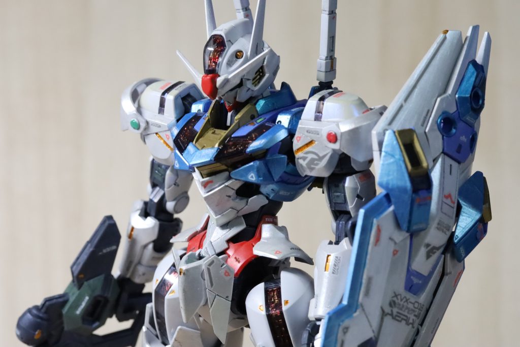 水性塗料、筆塗りでのパール塗装、アクリルガッシュに感謝です！