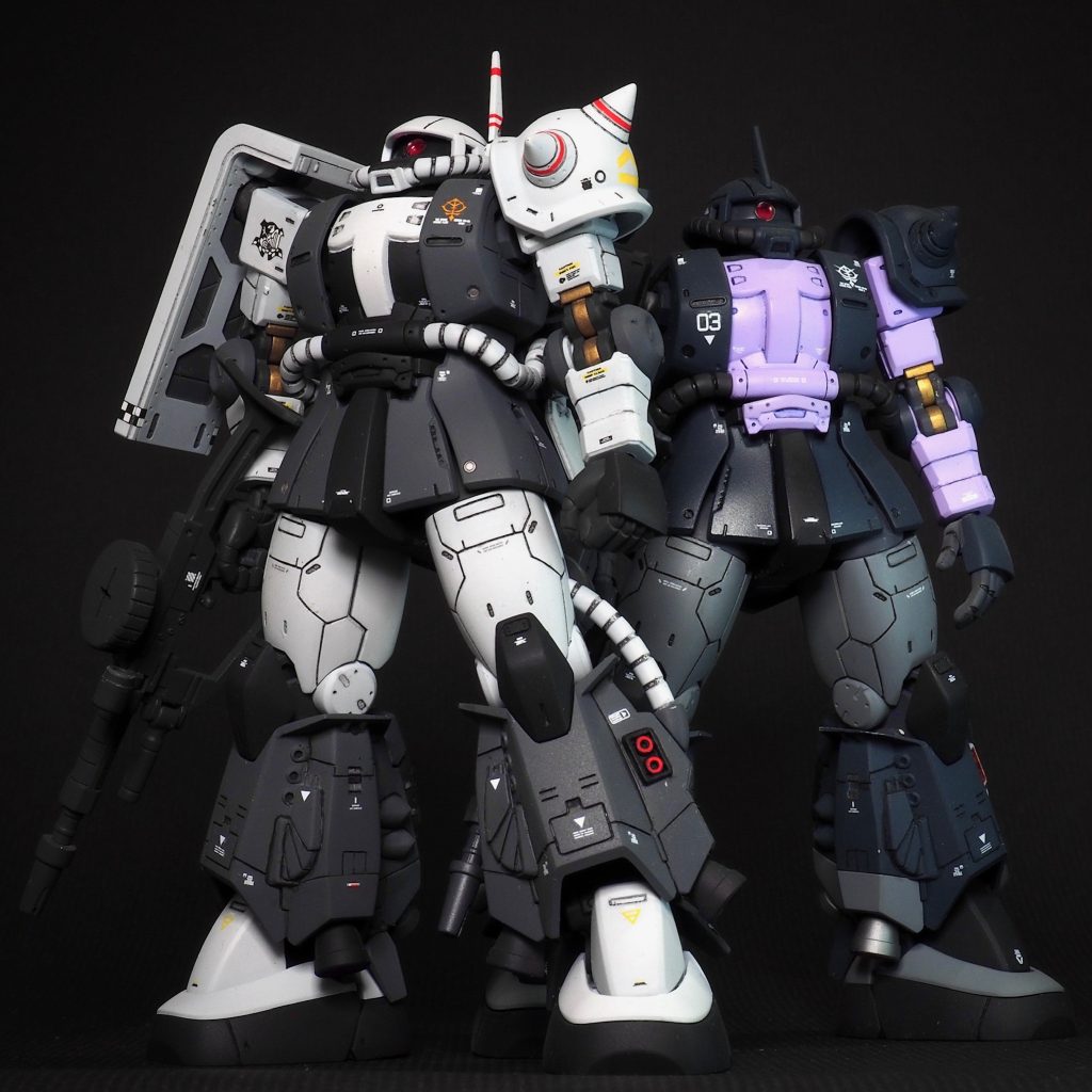 三連星機とのツーショット