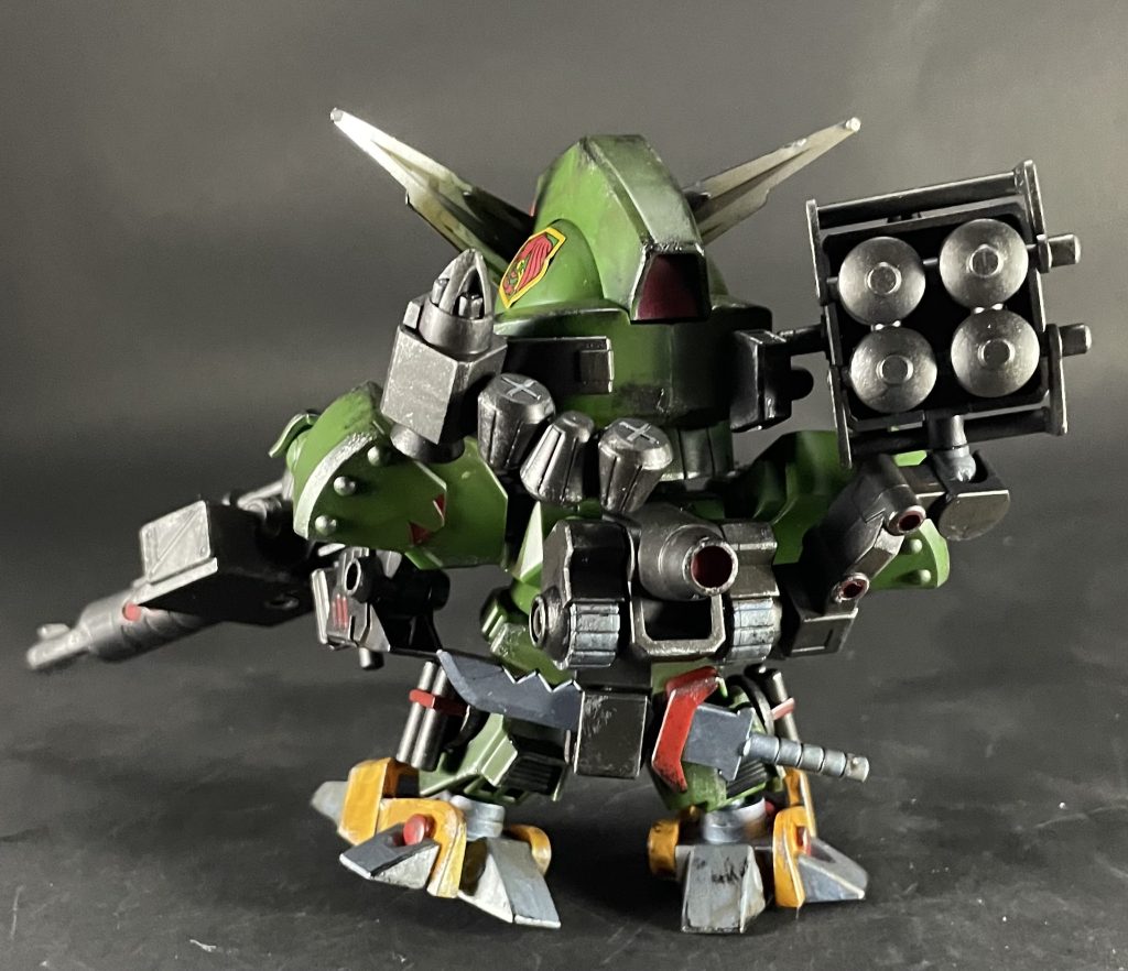 バックショットはこんな感じ🎵今回、初めて水性ホビーカラーでのウォッシングをしましたが、思ってたよりいい感じでした!