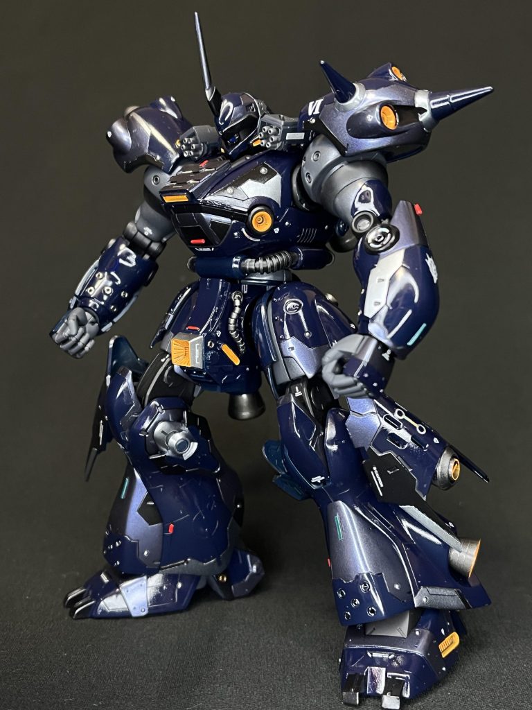 素体のケンプファーも色々といじって作りました😀納得いく紺色がなかなか出来ず調色に時間が掛かりました💦　何とかイメージ通りの色が出来て良かったです♪