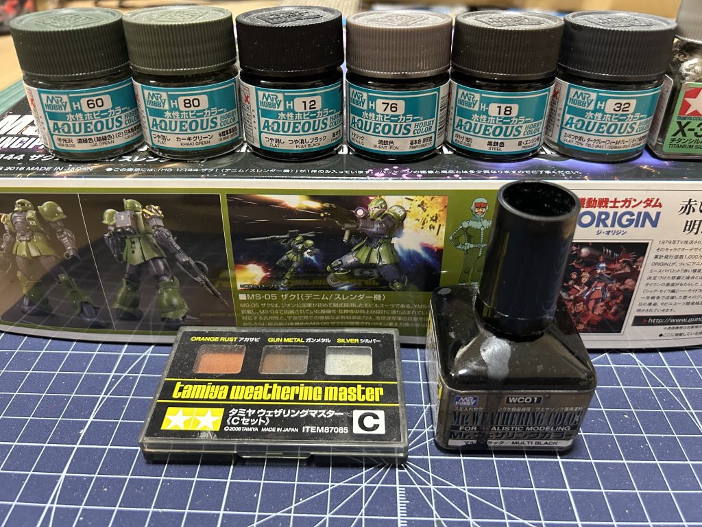 👆今回使用の塗料です。以上、拙い作品ですが閲覧頂きありがとうございます😓