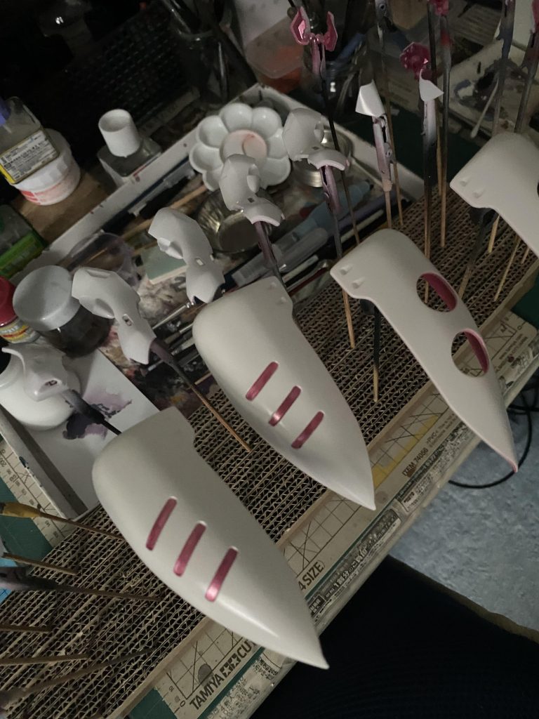 白外装にメタルピーチ!白外装も2色使ってます!