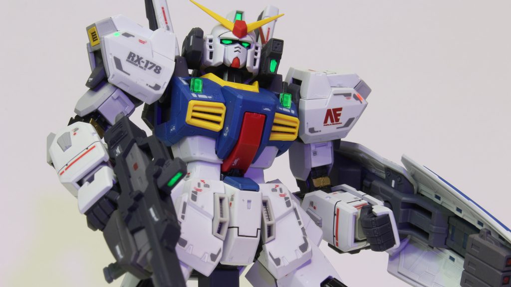 今現在持てる自分の技術をフルに使いました。MK-Ⅱはかなり好きな機体なのでオリジナルカラーも好きでしたが今回は自分の設定で制作しました。ご覧いただきありがとうございます！