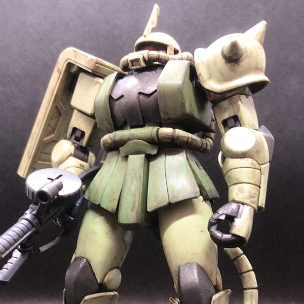 HG1/144ザクⅡ ウェザリング塗装