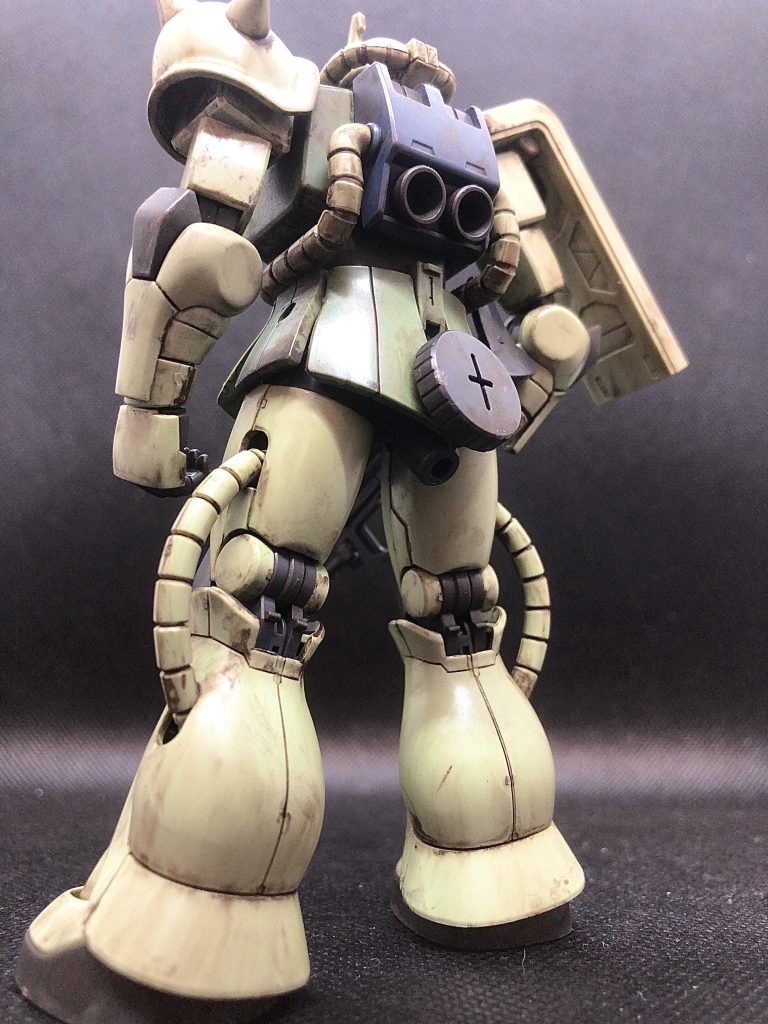 HG1/144ザクⅡ ウェザリング塗装–3枚目/制作者：わさび