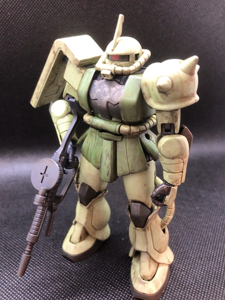 HG1/144ザクⅡ ウェザリング塗装–4枚目/制作者：わさび