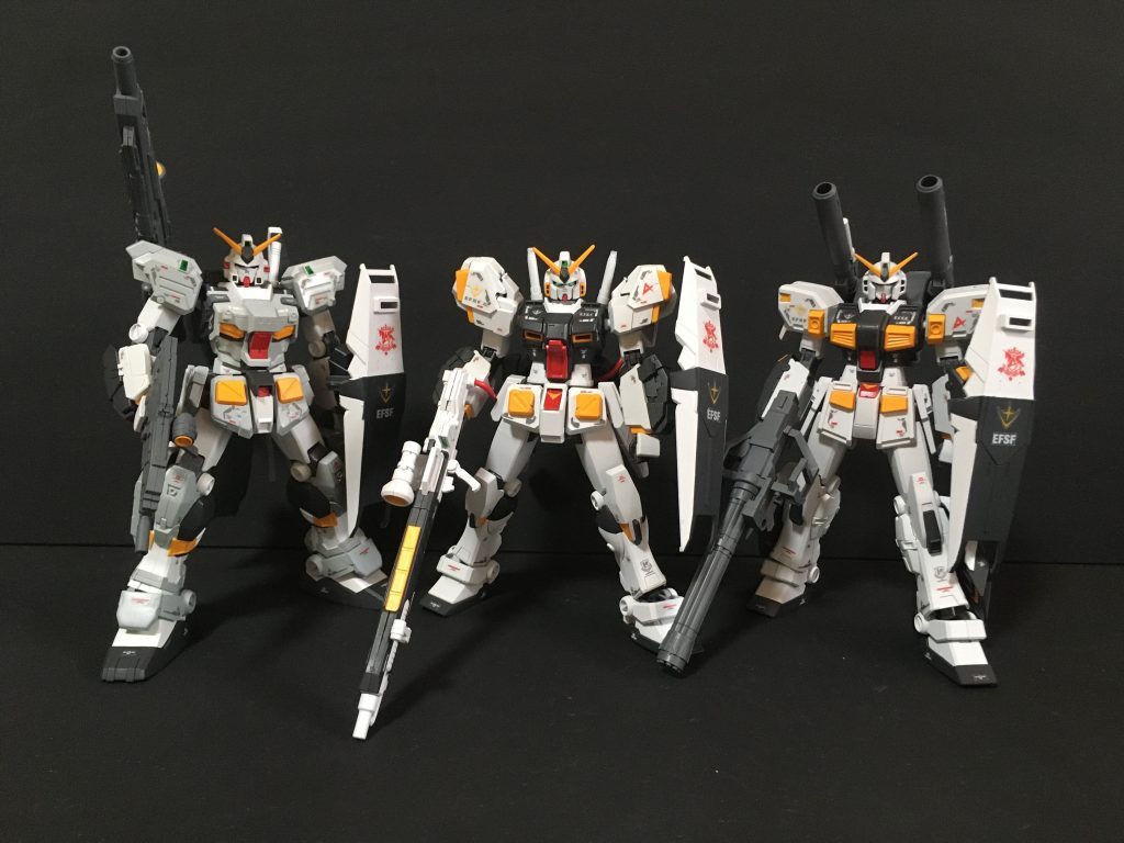 ４セカンドロットガンダムの３機です。ガンダム６号機　https://gumpla.jp/hg/1591319ガンダム４号機　https://gumpla.jp/hg/1585858ガンダム７号機　https://gumpla.jp/hg/1591329ご覧いただきありがとうございました。気に入っていただけたら　いいね👍をよろしくお願いいたします。