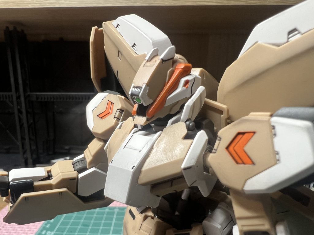 精密射撃モードの頭部も塗装しました。