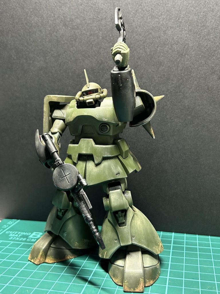 ウェザリングとドライブラシで落ち着いた感じに完成😊👍