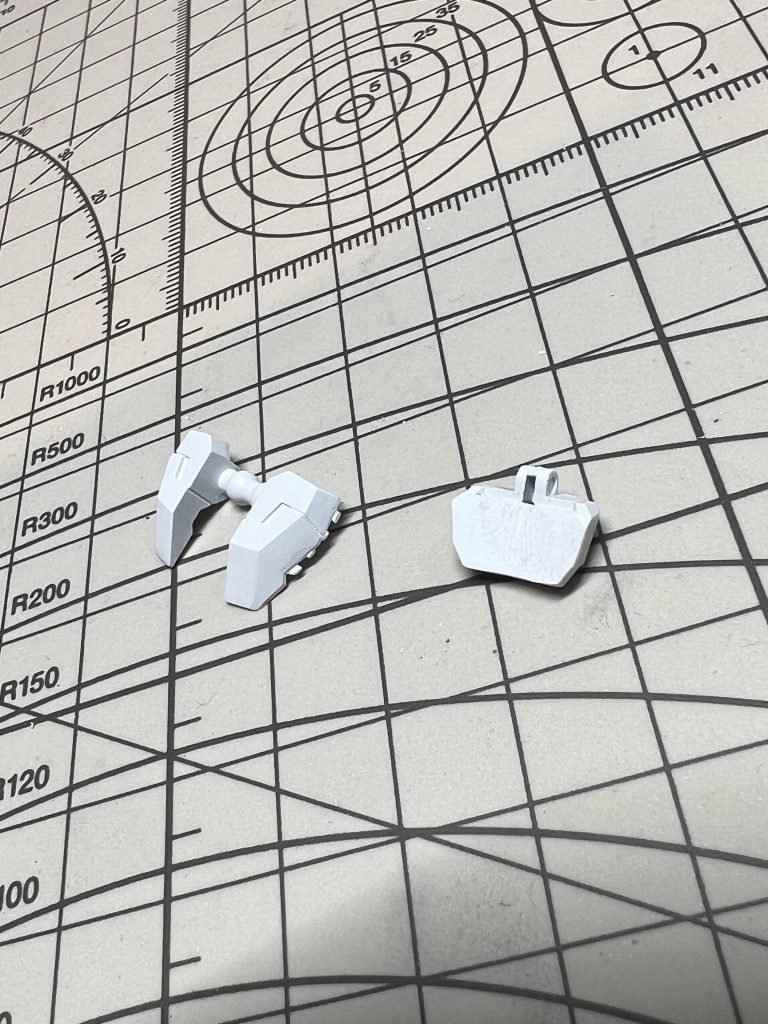 肉抜きはプラ板で