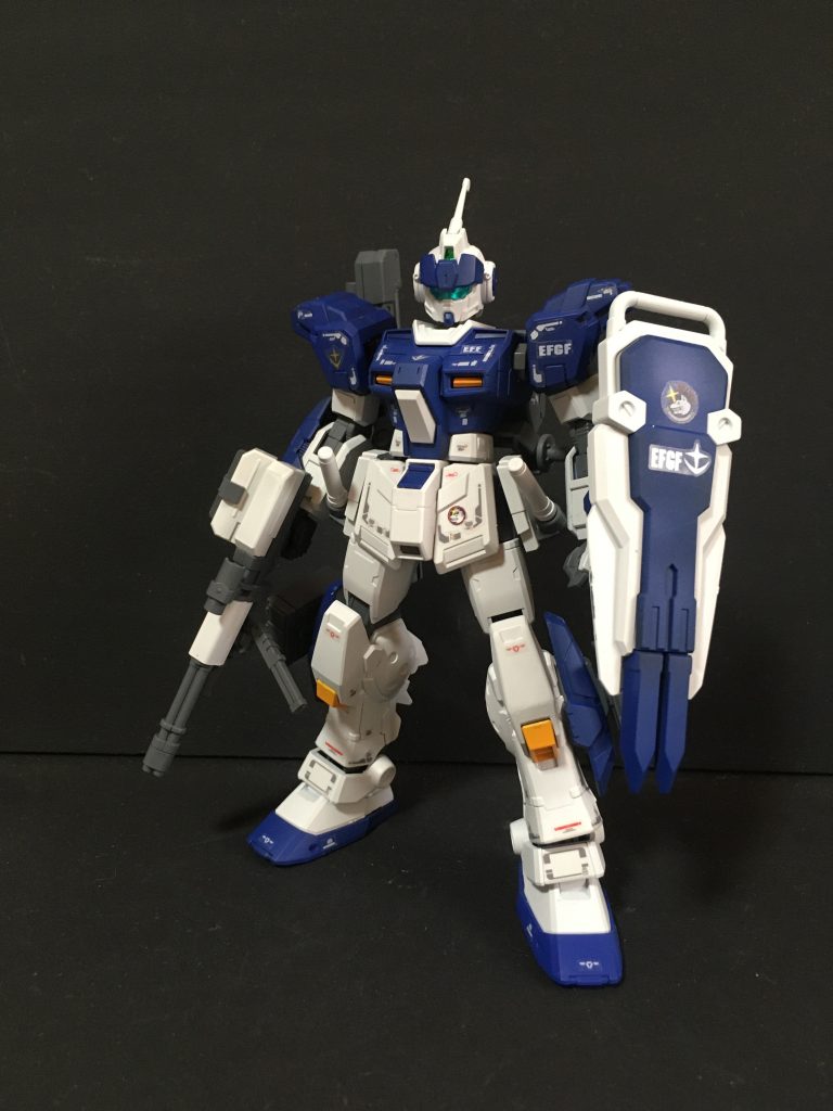 180mmキャノンを格納してジムスパルタンのミニガンを装備した状態