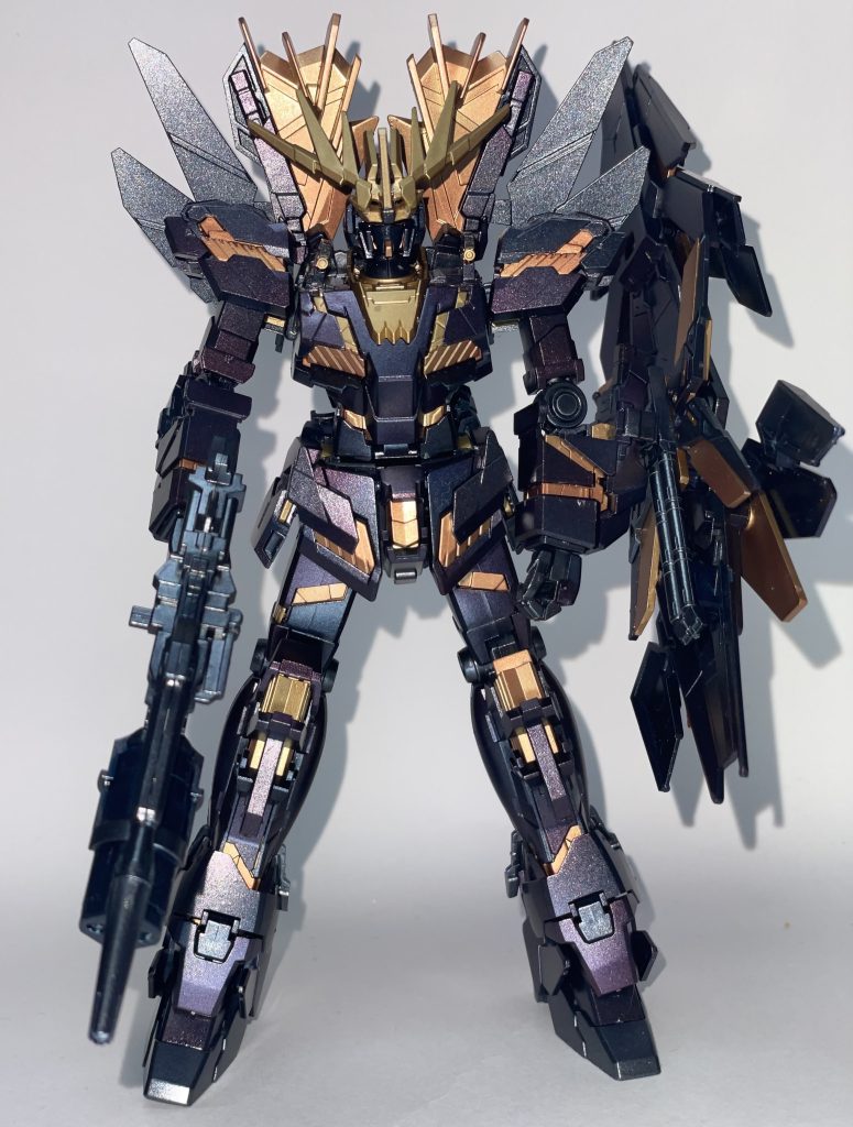 振り返り&反省初めての全塗装に挑戦しましたが、とても楽しかったです!!素組みも勿論楽しいのですが、全塗装は達成感がレベル違いでした…!反省点は、ゲート処理を面倒臭がってしまいしっかりヤスリがけをしてなかった事&部品を失くしてしまった事です。ゲート処理をしっかりしないとこんなにも完成度に差がつくのかと身をもって知る事が出来ました…これからは面倒臭がらずに、しっかり完成をイメージしてヤスリがけを怠らないようにします(涙)部品に関してはしっかり対策を練らないと取り返しのつかないことに鳴ってしまうので、部品を置くスペース、グッズなどおすすめあったら教えてください。初めてのGUNSTA投稿で至らない点があるかと思いますが、見てくださりありがとうございました!渉