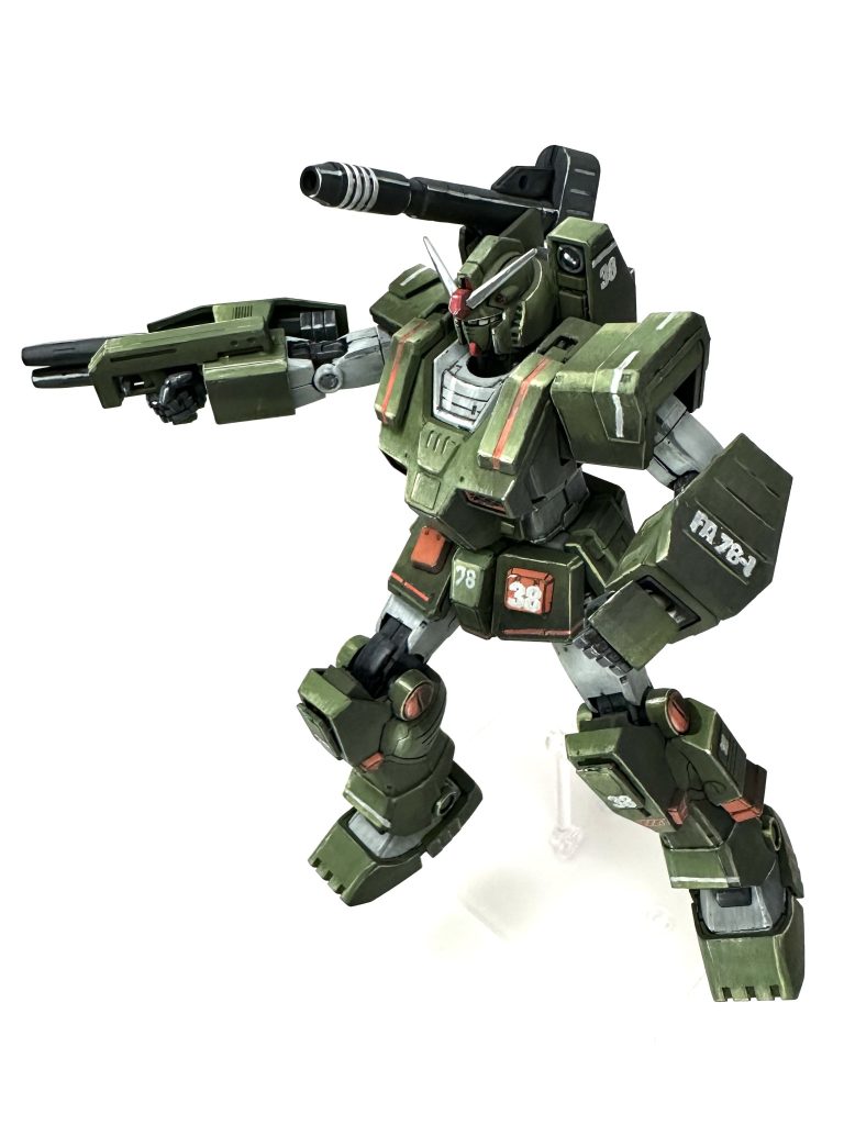 旧キット1/144の箱絵っぽいポーズで。