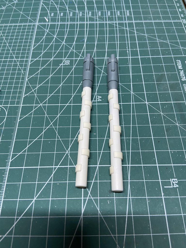 ガンタンク砲も太くプラパイプで作製！