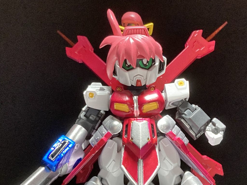 「「ユニゾンイン!!」」烈火騎士(ブレイズナイト)シグナムガンダムXA(クロスアギト)シグナムガンダムとコア・アギトがユニゾンした姿モチーフはクロスボーン・ガンダムX2