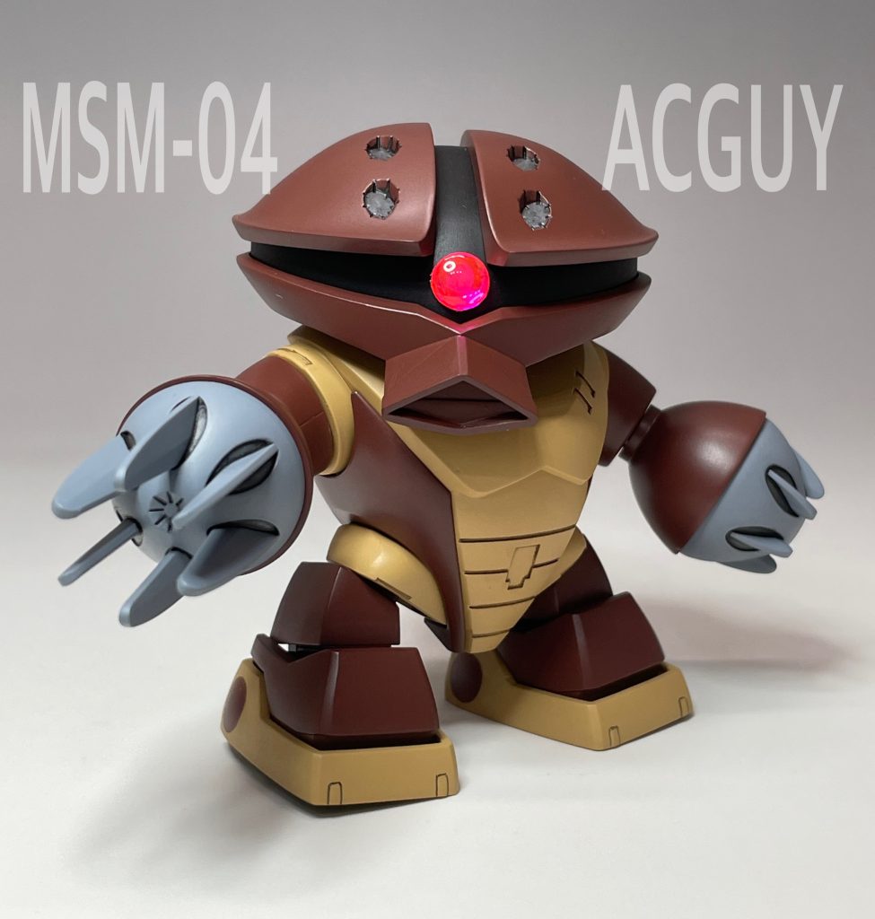 アッガイがかわいくなると、カレーパンマンみたいですね。