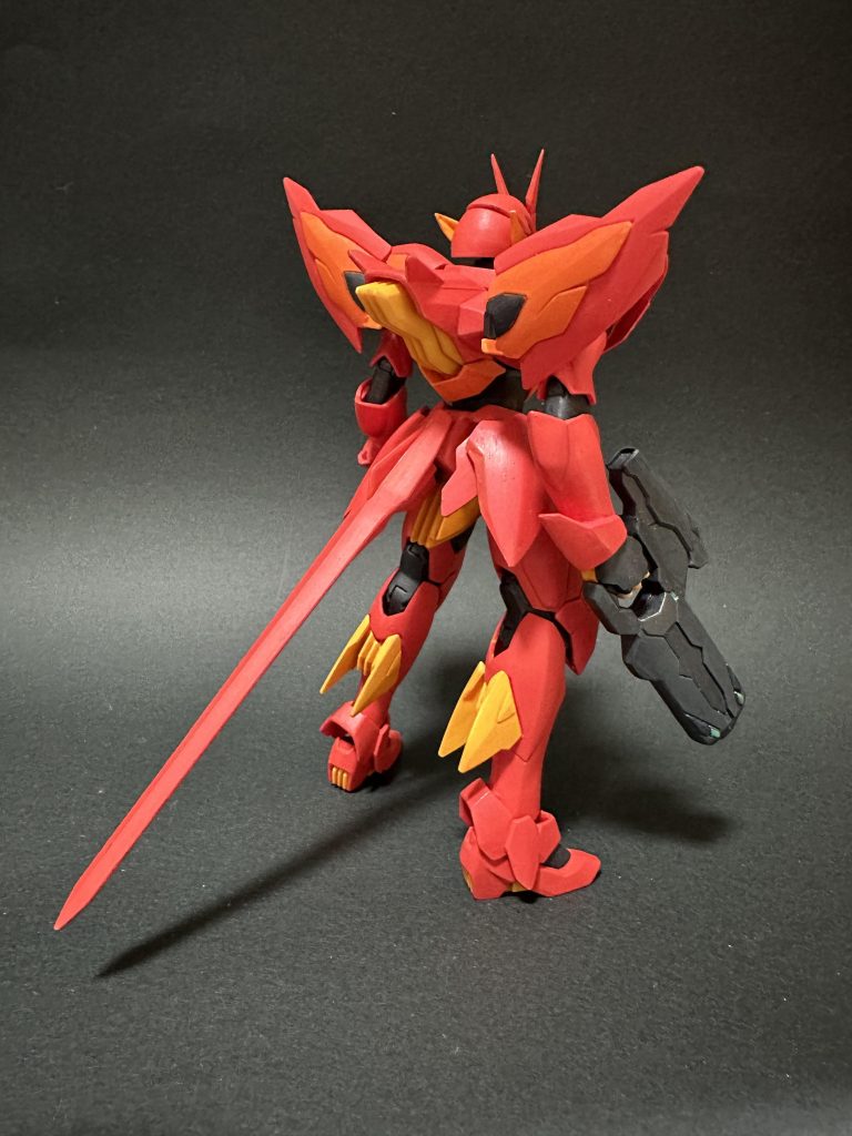 ヴェイガンの機体、ガンプラではなかなかない配色なので色を作るのがいつも楽しいです。筆塗り・全塗装ガンプラ　２０２３　その４５