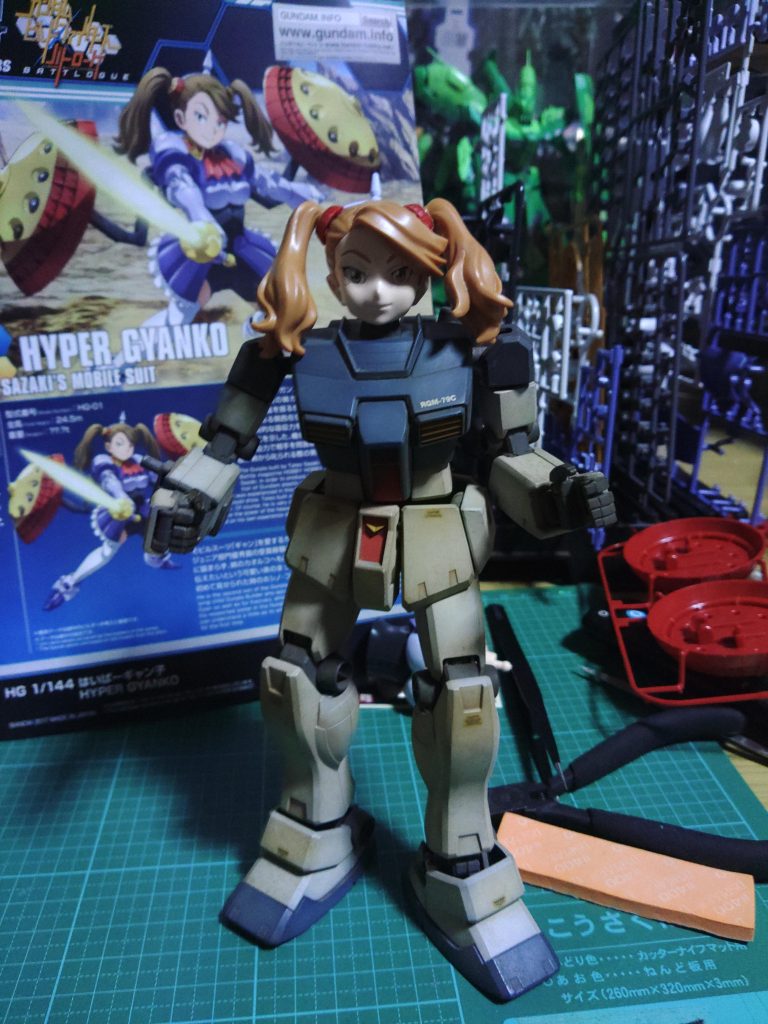 先ず頭部が出来たから(仮)の身体を与えました!