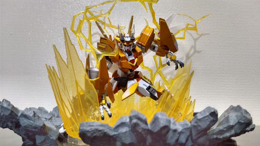 暴走状態。シンフォギア1期から2期までは精神の不安定さによりちょいちょい暴走してた。写真のポーズはガオガイガーの弾丸X使用時の時を参考にしてます。