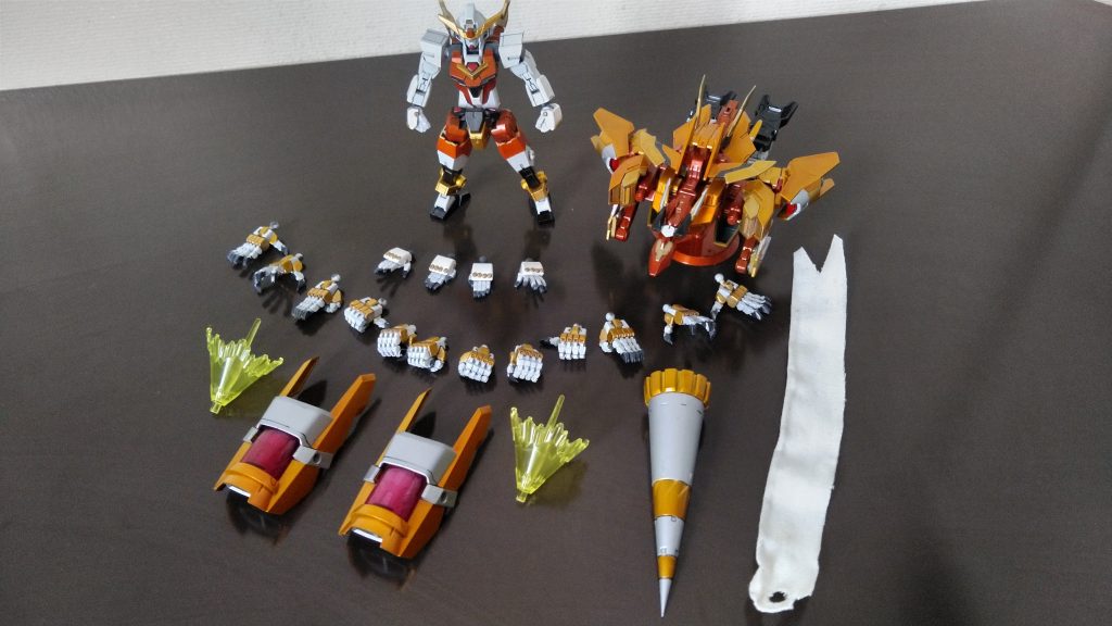 付属品一覧今回はいつもより控えめ。でもハンドパーツはいつもより多い。