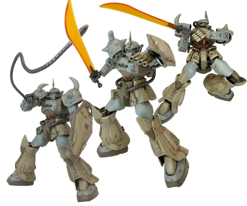 バズ以外は、普通のグフ装備です。