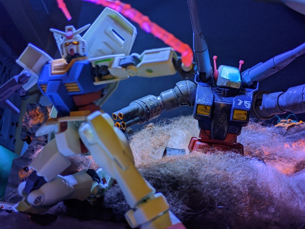 前回仕上げました、ガンダムとパシャリ！