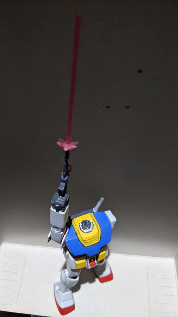 ビームはクリアパーツのランナーを使いました。