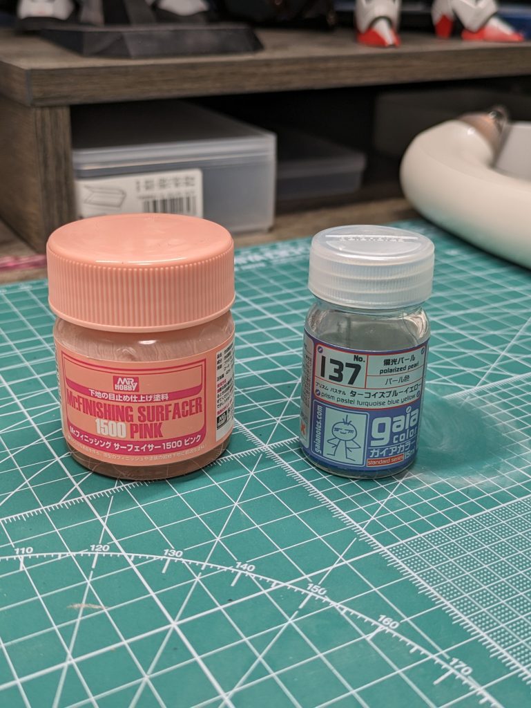 今回の塗料。プリズムパステルの他の色も使ってみたくなりました(^^)