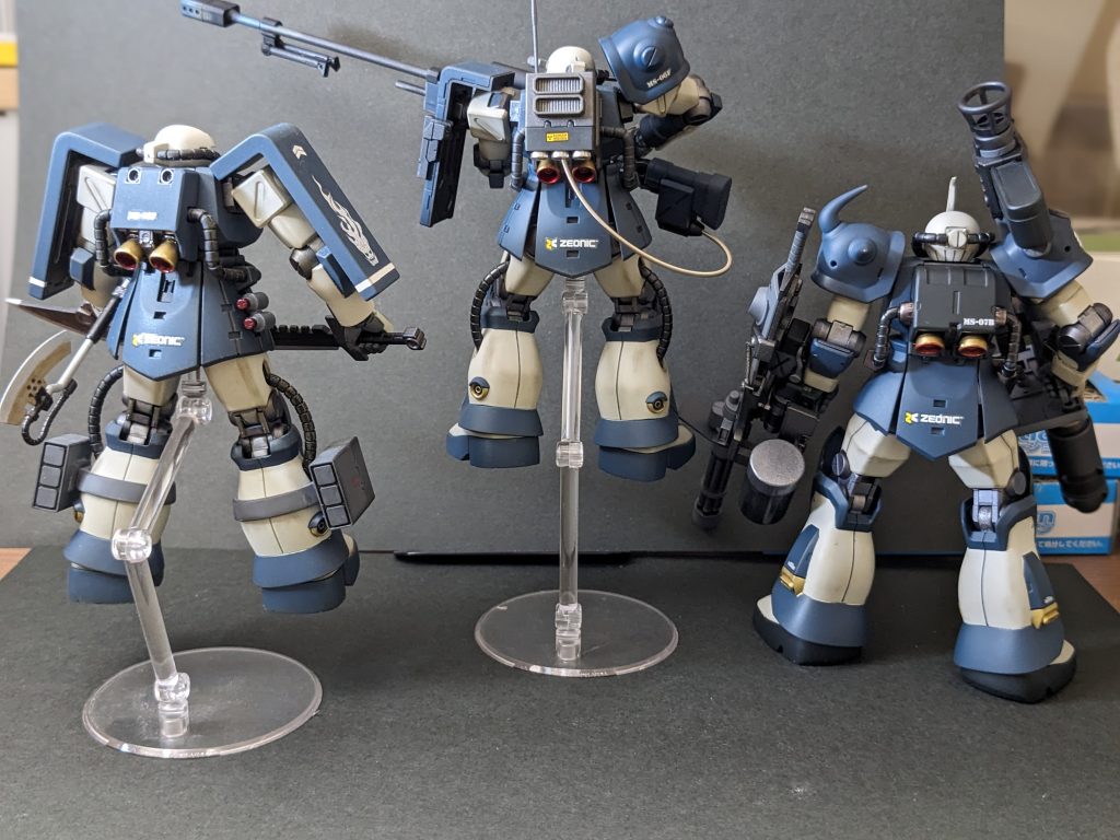 バックショット。ジオニックと機体開発ナンバー