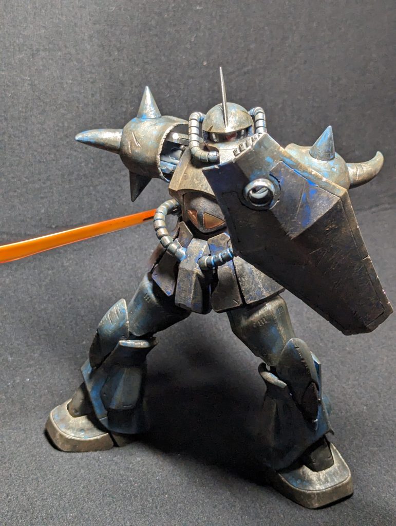 成型色仕上げ、ウェザリング、チッピング、ダメージ表現でフィニッシュです。