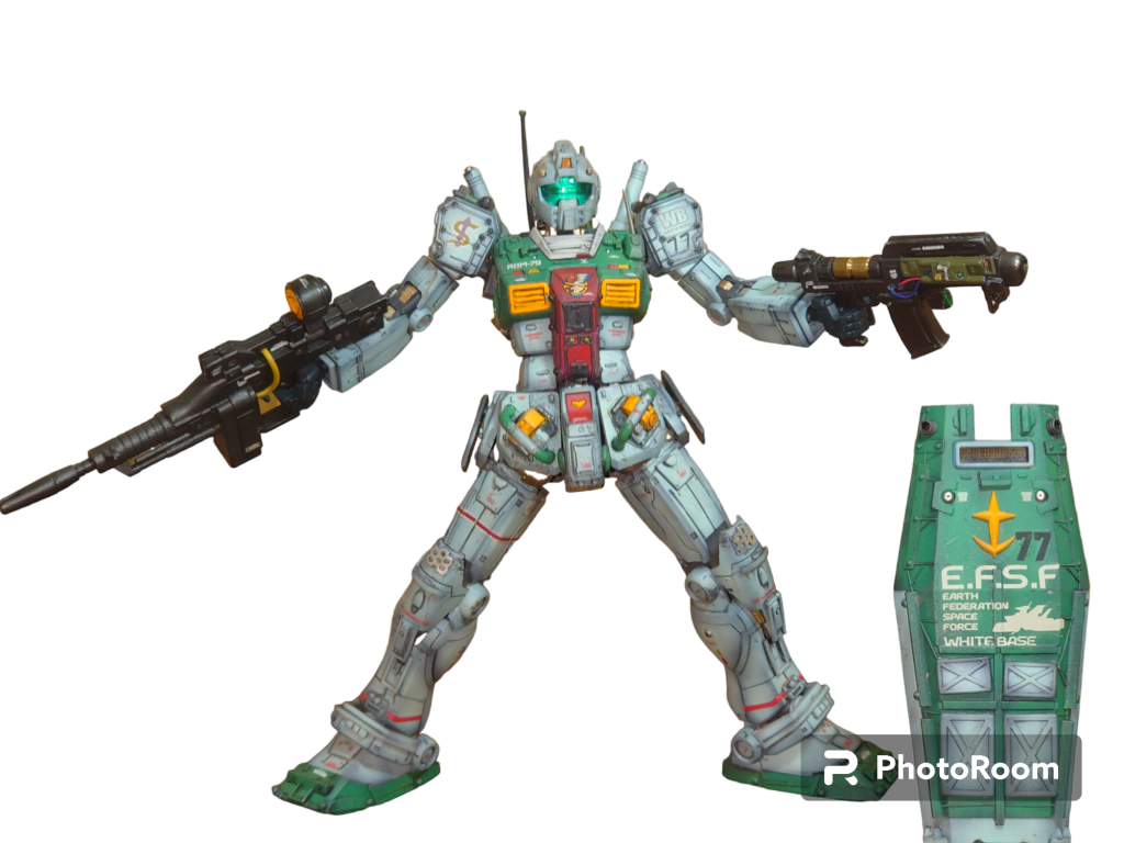 2丁持ちでパシャ!