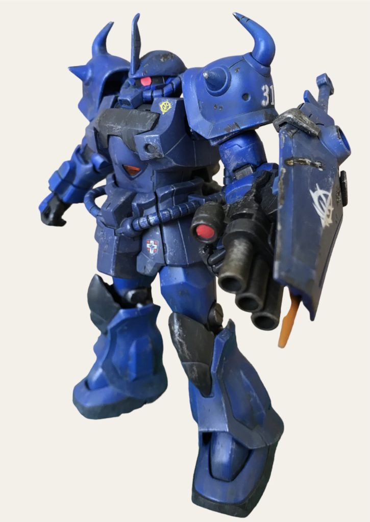 2体目:ランバラル専用少し改造した気がしますがあまり覚えてませんランバラル専用らしく汚したりダメージを入れたりしています