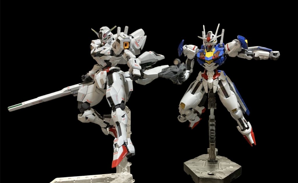 昨年末にチャチャっと作ったエアリアルといつか塗り分けとかリトライしてもっとカッコよく作ってみたいです！