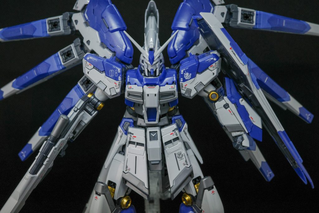 RG Hi-νガンダム チタニウムフィニッシュ+フィン・ファンネルエフェクト–4枚目/制作者：M.マウス Ver.Le