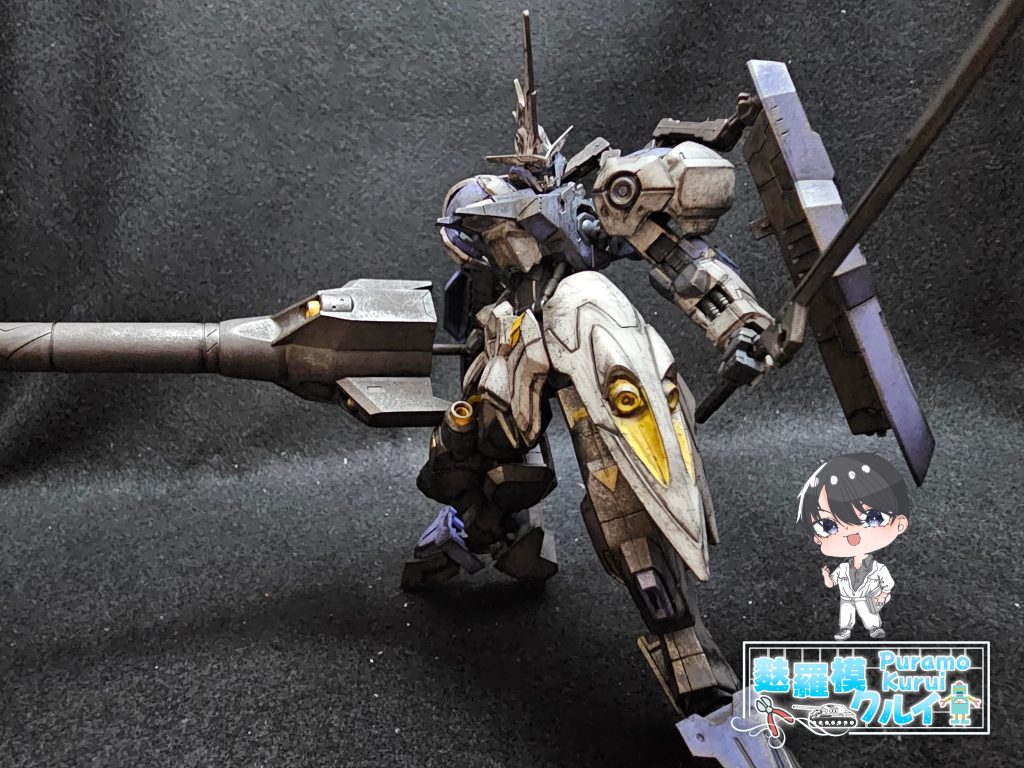 ガンダムキマリスヴィダール完成❗–3枚目/制作者：麩羅模クルイ