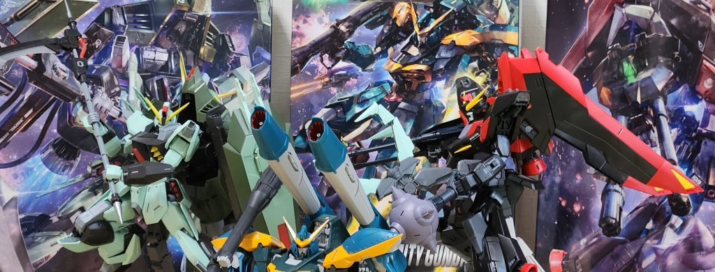 パッケージ並べると時代を感じますね？カラミティのフレームにレイダーのフレーム追加で入れて、レイダーのフレームにフォビドゥン追加したんだな…みたいな？