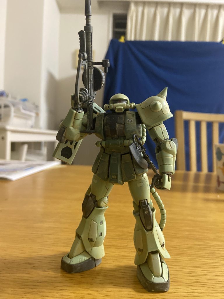 ザク2をウェザリングしてみた。–2枚目/制作者：プラモ作成レベル1