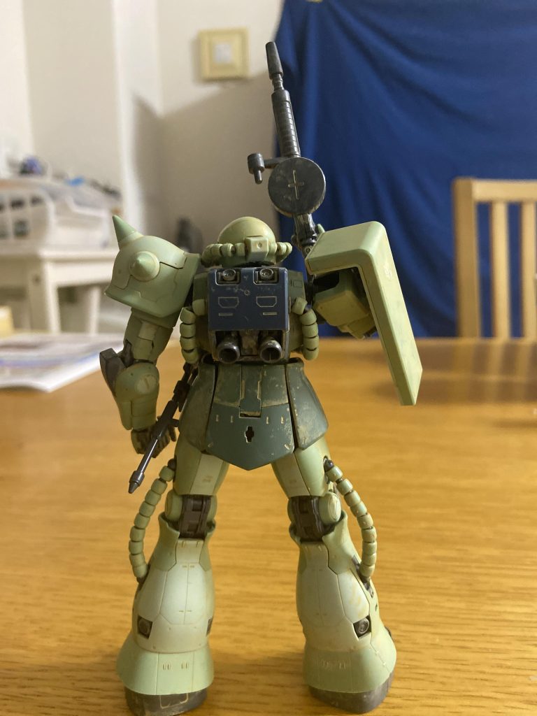 ザク2をウェザリングしてみた。–4枚目/制作者：プラモ作成レベル1