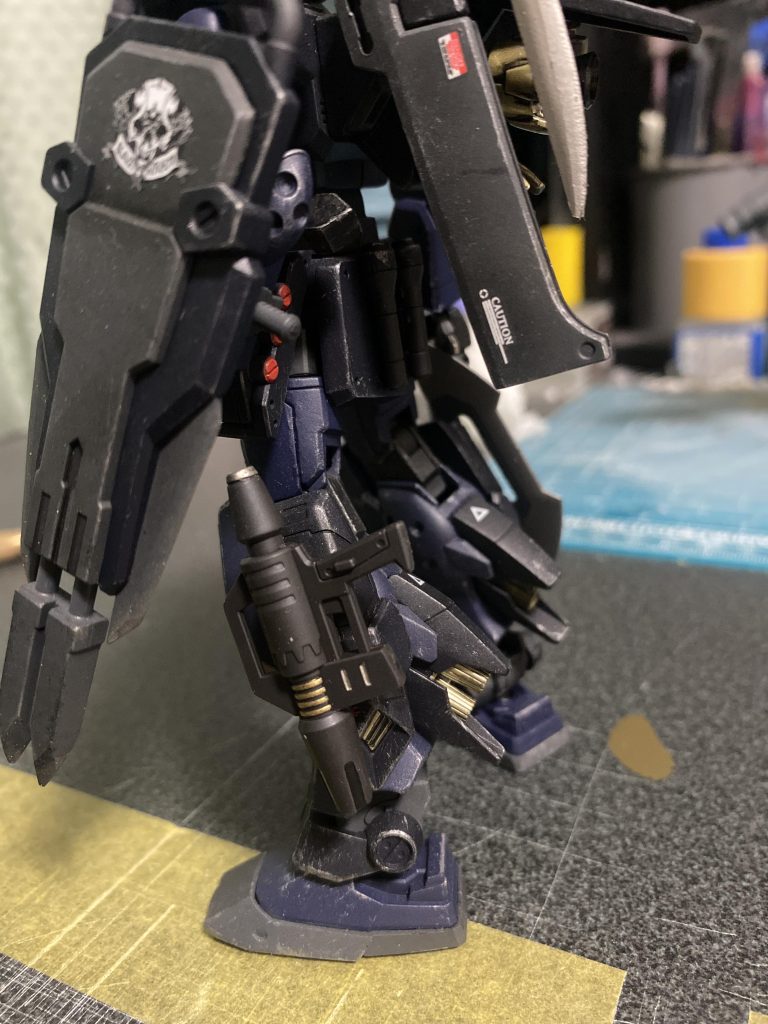 追加したビームスプレーガン。簡単な部分塗装で済ませました。