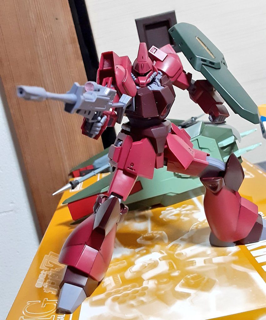 ライフル構え&盾取り付け位置変更